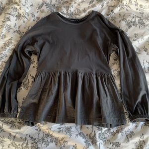 Zara Peplum Long Sleeve Shirt - Add to a bundle for $5
